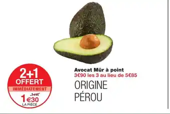 Monoprix Avocat mûr à point offre