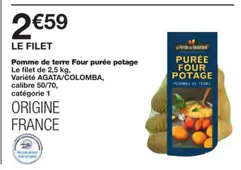 Monoprix Pomme de terre Four purée potage offre