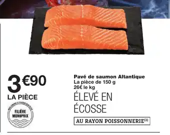 Monoprix Pavé de saumon Atlantique offre