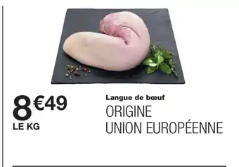 Monoprix Langue de bœuf offre