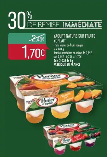 Match Yaourt Nature Sur Fruits Yoplait offre