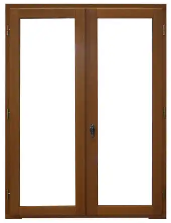 Brico Cash Fenetre bois exotique meranti 2 vantaux - 135x80cm offre