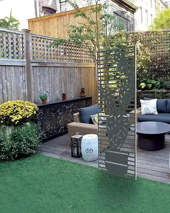 Bricorama Panneau décoratif ajouré en acier motif cactus offre
