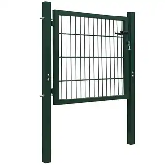 Portillon de jardin 2d (single) vert 106 x 130 cm - vert