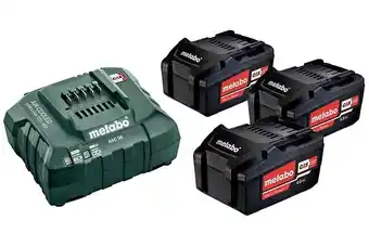 Bricorama Pack énergie 18 v pack 3 batteries 4,0 ah li-power + chargeur rapide - asc 55, coffret metaloc offre