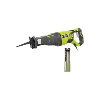 Bricorama Pack ryobi scie sabre électrique rrs1200-k - 1200w - lot de 3 lames scie sabre ryobi - acier et inox - 300/152mm - rak03ssrb offre