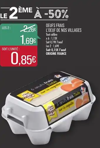 Match Oeufs Frais L'Oeuf De Nos Villages offre