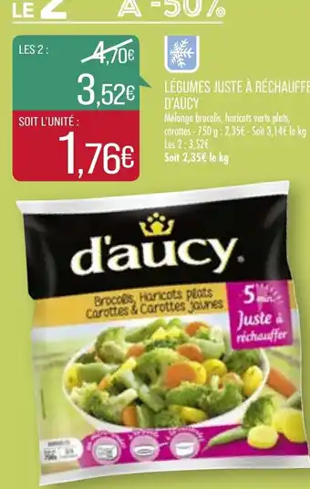 Match Légumes Juste À Réchauffer D'Aucy offre