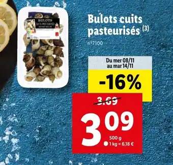Lidl Bulots cuits pasteurisés offre