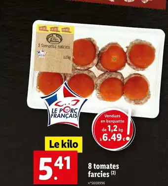 Lidl 8 Tomates farcies offre