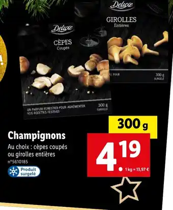 Lidl Champignons offre