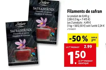 Filaments de safran
