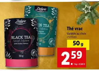 Lidl Thé vrac offre