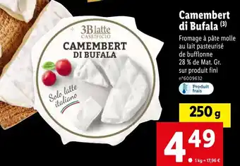 Lidl Camembert di Bufala offre