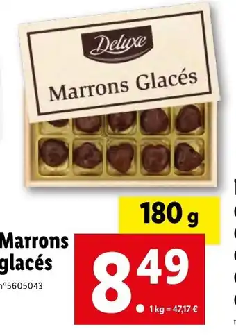 Lidl Marrons Glacés offre