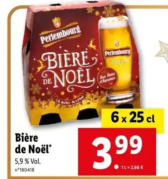 Lidl Bière de Noël* offre