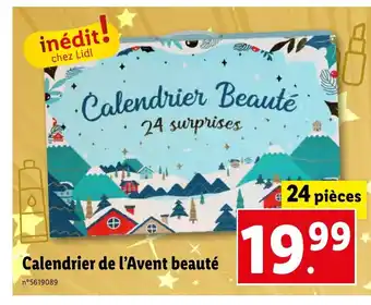 Lidl Calendrier de l'Avent beauté offre