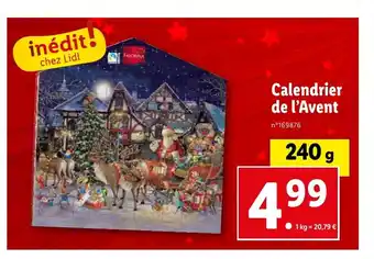 Lidl Calendrier de l'Avent offre