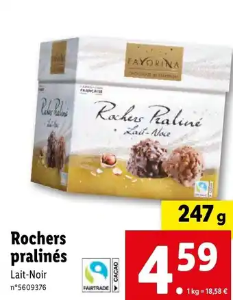 Lidl Rochers pralinés offre