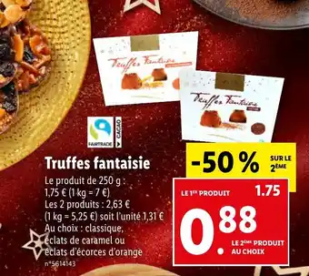 Lidl Truffes fantaisie offre