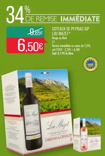 Match Coteaux De Peyriac IGP Lou Mazet offre