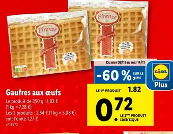 Lidl Gaufres aux œufs offre