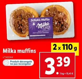 Lidl Milka muffins offre
