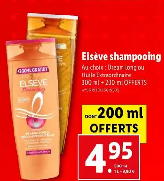 Elsève shampooing