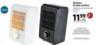 Lidl Radiateur de table soufflant offre
