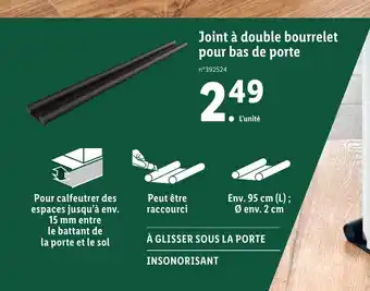 Lidl Joint à double bourrelet offre