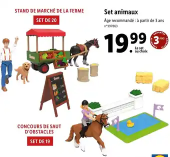Lidl Set animaux offre