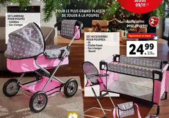 Lidl SET LANDEAU POUR POUPÉE offre