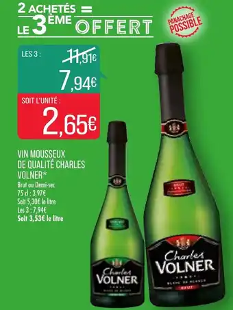 Match Vin Mousseux De Qualité Charles Volner offre
