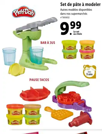 Lidl Set de pâte à modeler offre