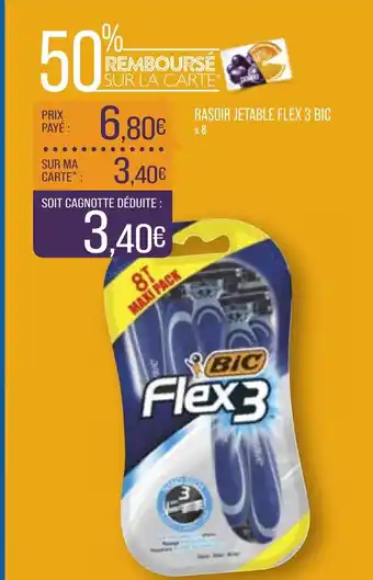 Match Rasoir Jetable Flex 3 Bic offre