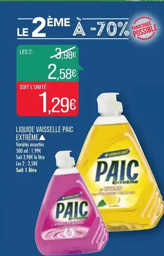 Match Liquide Vaisselle Paic offre