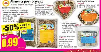 Norma Aliments pour oiseaux offre