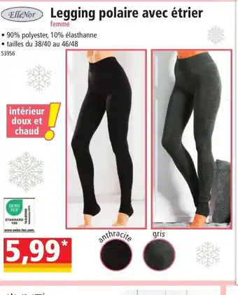 Norma Elle Nor Legging polaire avec étrier offre
