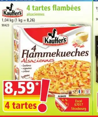 Norma 4 tartes flambées offre