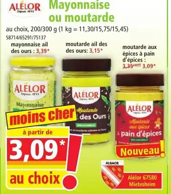 ALELOR Mayonnaise ou moutarde