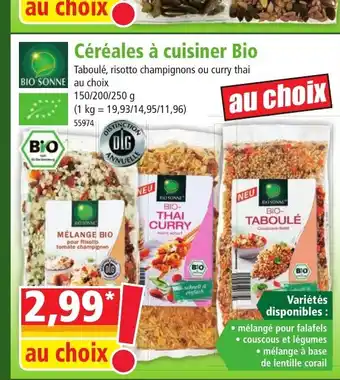 Norma Céréales à cuisiner Bio offre