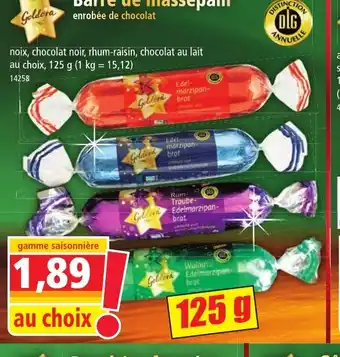 Norma Barre de massepain offre