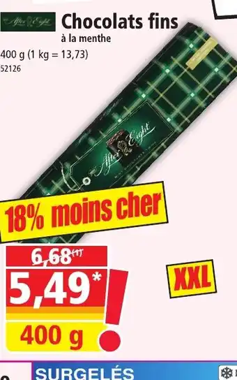 Norma Chocolats fins offre