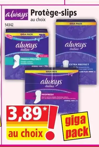 Norma Always Protège-slips offre