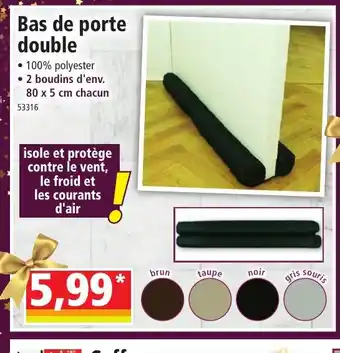 Norma Bas de porte double offre
