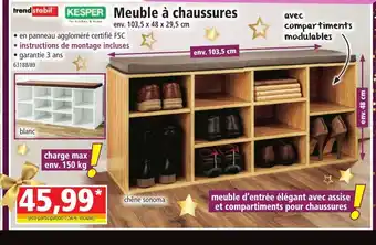 Norma Meuble à chaussures offre