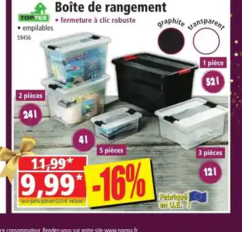 Norma Boîte de rangement offre