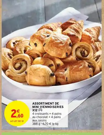 Intermarché ASSORTIMENT DE MINI VIENNOISERIES X12 offre