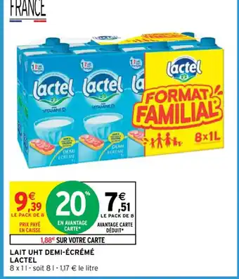 Intermarché LAIT UHT DEMI-ÉCRÉMÉ offre