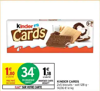Intermarché KINDER CARDS offre
